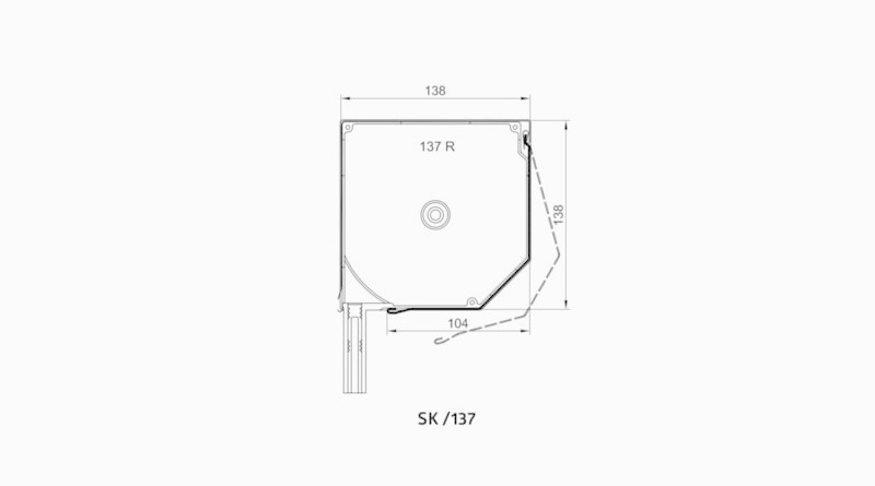 Modelo de casete 137mm